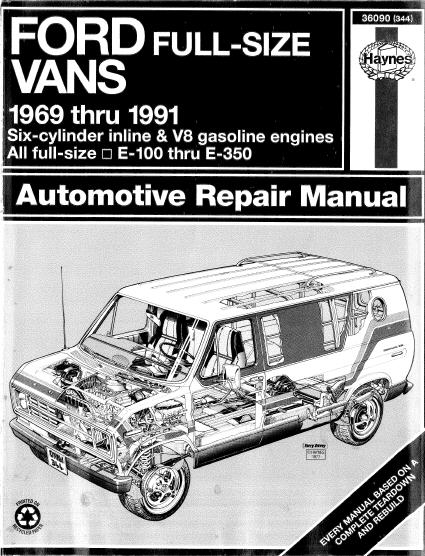 1993 Ford e350 owners manual download #9