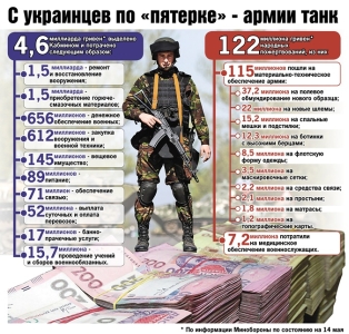 Where did the money go, which the Ukrainians donated to the army