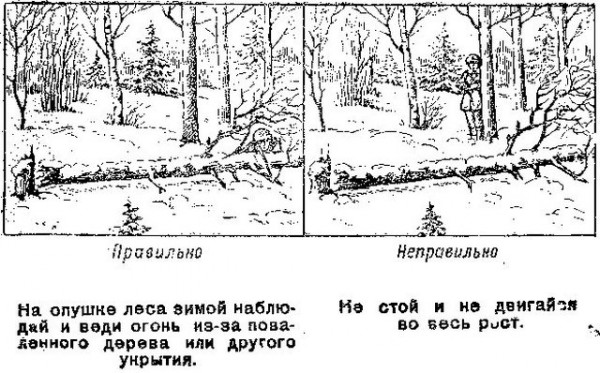 Памятка разведчику по маскировке