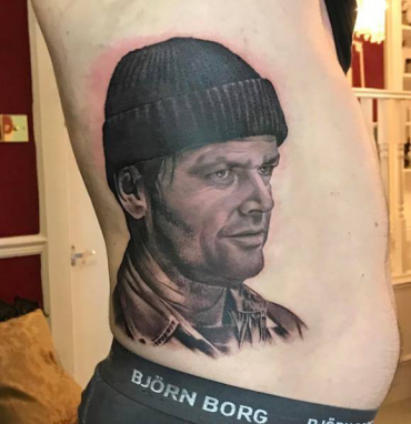 Tattoos featuring famous heroes