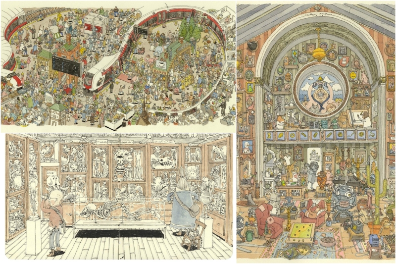 Armed with a magnifying glass: Extremely detailed in the illustrations of Matthias Adolfsson Иллюстрации Маттиаса Адольфссона