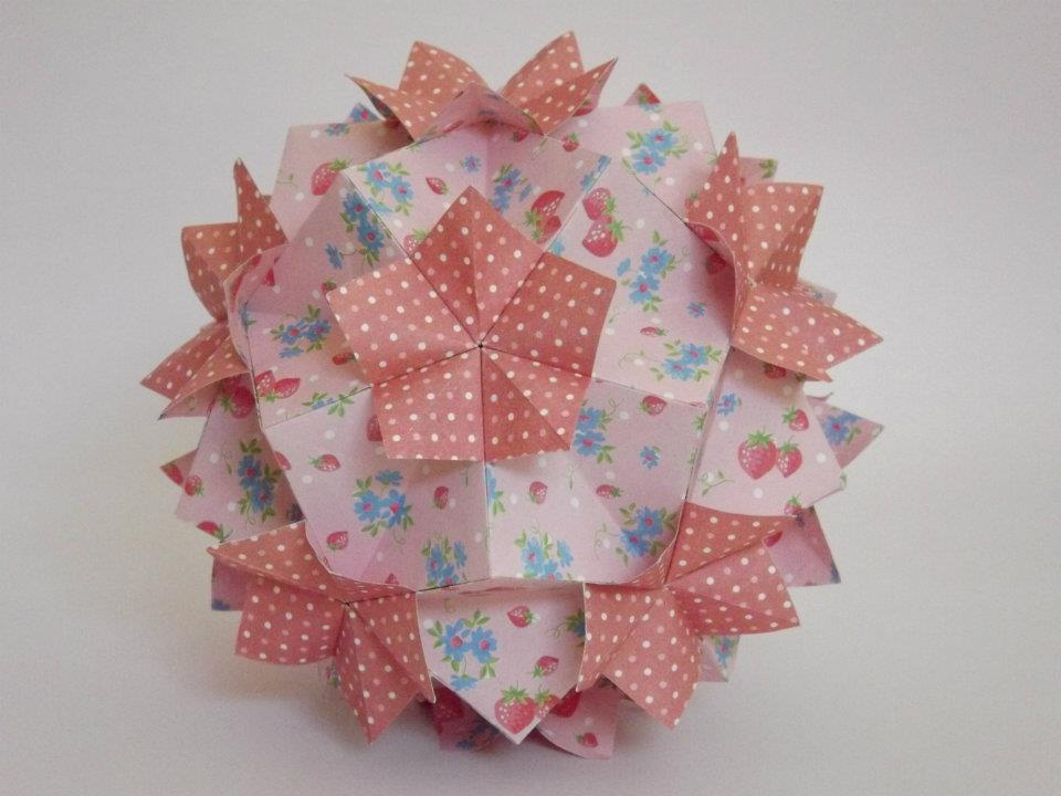 Balloons of happiness origami, Kusudama