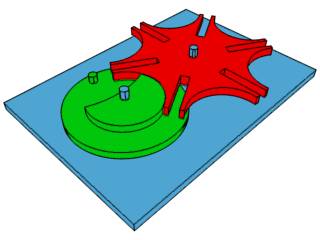 How does the mechanism by which intermittent motion is provided by second hand