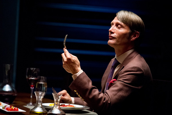 A frame from the television show "Hannibal"