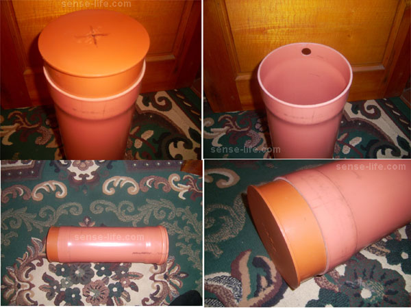 Plastic pipe for filter