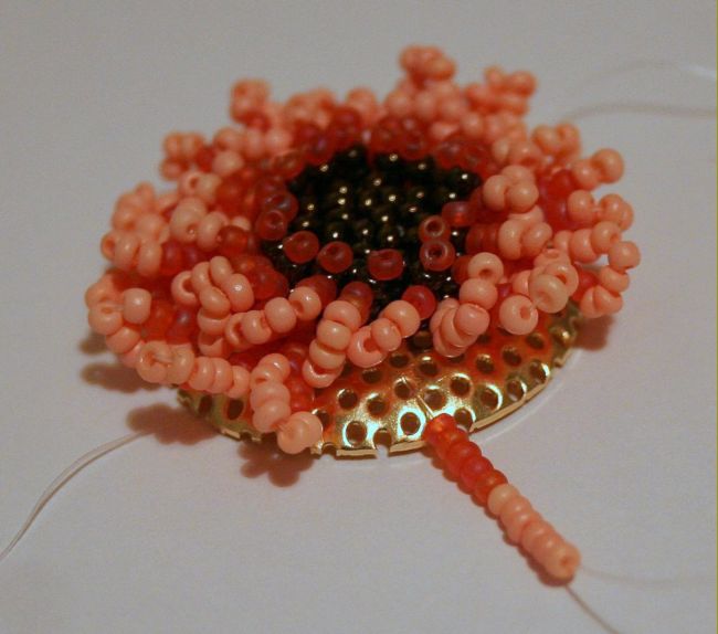 Flowers from beads