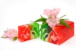 Beautiful soap with your hands