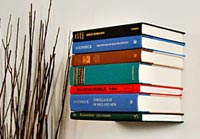 Invisible bookshelf for own books