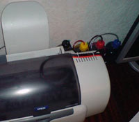 CISS (Continuous Ink Supply System) with own hands