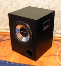 We collect the subwoofer with our own hands