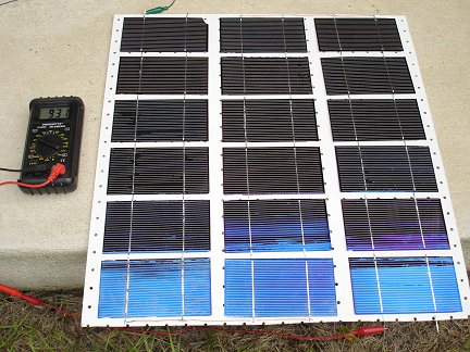Solar panel by one's own hands