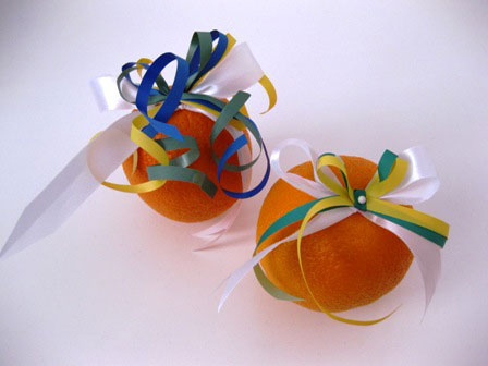 Decoration of oranges
