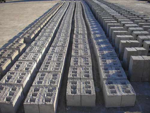 Cinder block production