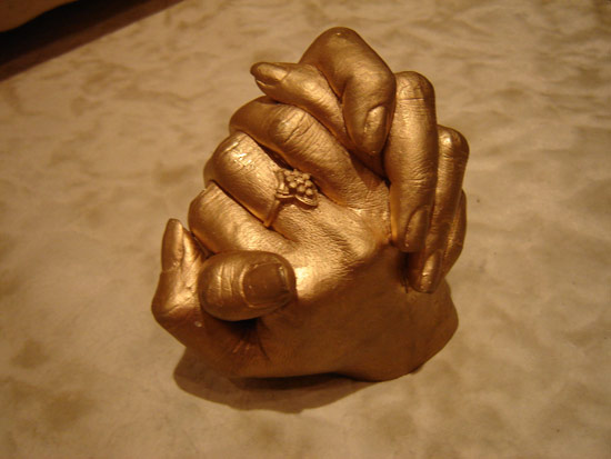 Casts of hands