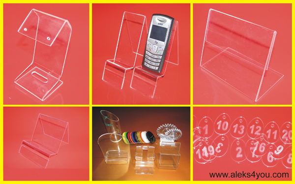 Products from plexiglas