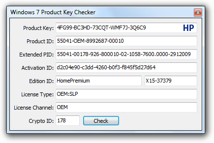 windows 7 home premium key