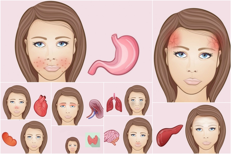 - Changes in the face are signs of undesirable processes in the body. - Изменения на лице