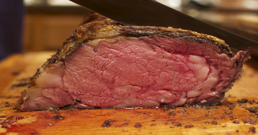 Prime-rib (baked riba, roast on the ribs) - Types of steaks Прайм-риб (запеченный рибай, жаркое на ребрах) - стейк