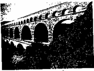 Aqueduct over the river. Gard