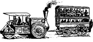 Tractor with steam engine for omnibus (1871)
