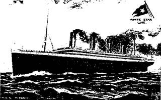 English fashionable steamer "Titanic"