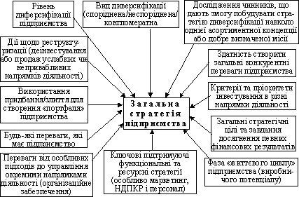 The main factor, which is vplyavayut on zmist zagalnoy strategii pіdpriєmstva