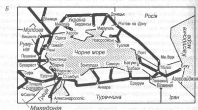 System of transport corridors of the Chornomorskoe economical співробітництва