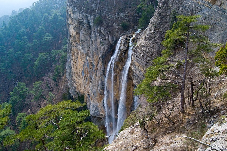 Waterfall Uchan-Su - All waterfalls of Ukraine: 40+ beautiful waterfalls of Ukraine (photo) Водопад Учан-Су - ТОП водопадов Украины