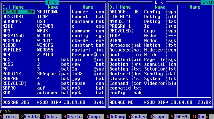 DOS COMMANDS AND UTILITIES