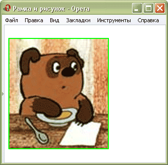 Fig. 1. The frame in the browser Opera
