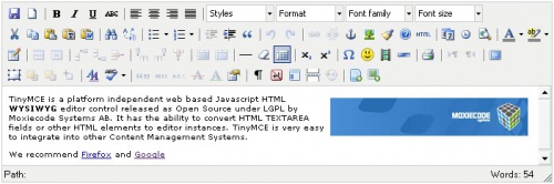 TinyMCE - Best WYSIWYG HTML editors TinyMCE - WYSIWYG HTML редакторы