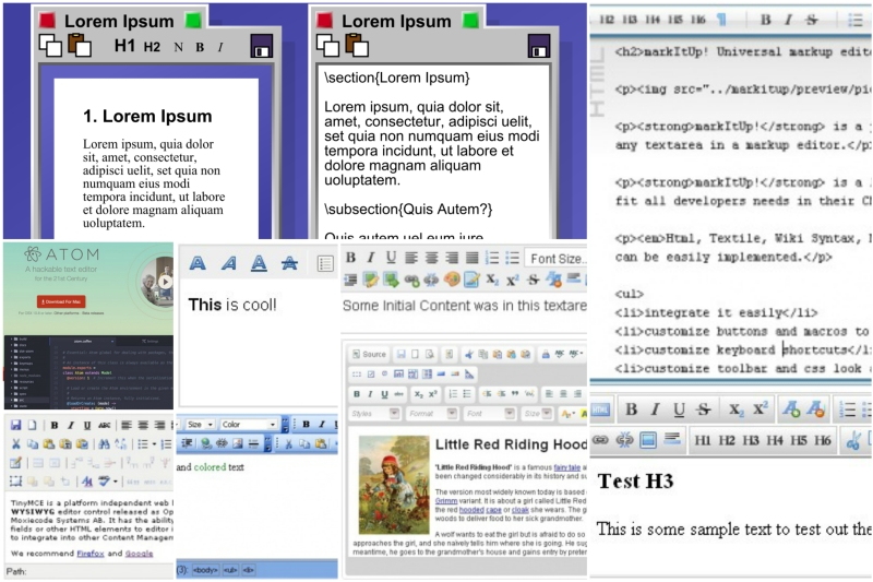 Best WYSIWYG HTML editors WYSIWYG HTML редакторы