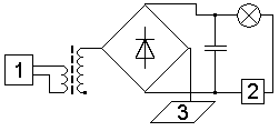 Schematic diagram of the device for single-wire power transmission