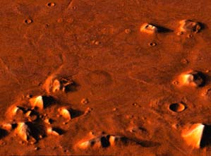 The photo of the ancient city on Mars was reconstructed.