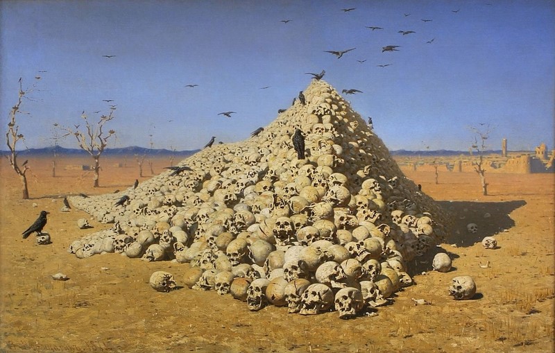 Vasily Vereshchagin, “The Apotheosis of War” Василий Верещагин, «Апофеоз войны»