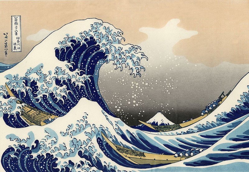 Katsushika Hokusai, "The Great Wave in Kanagawa" Кацусика Хокусай, «Большая волна в Канагаве»