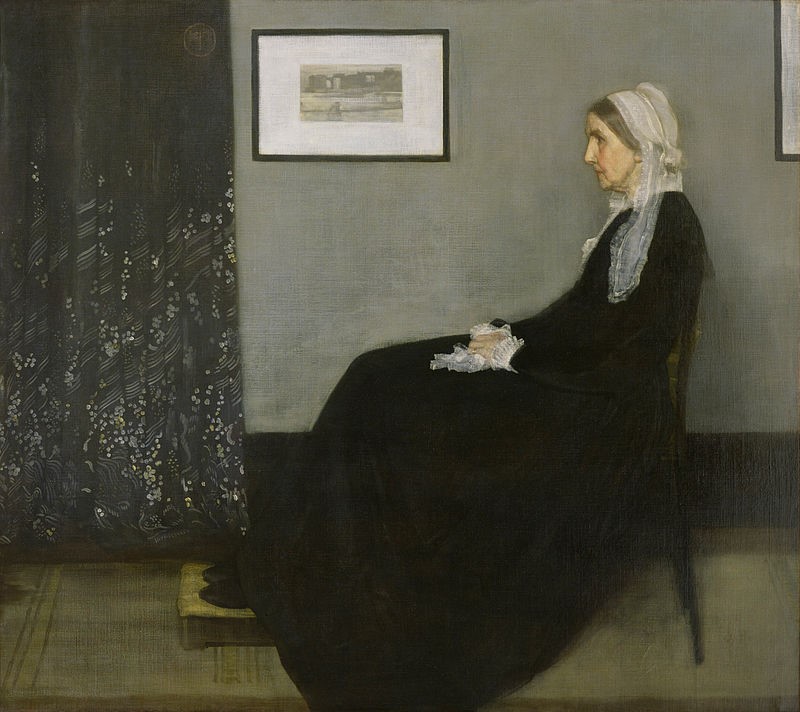 James Whistler, “Arrangement in Gray and Black. Mother of the artist " Джеймс Уистлер, «Аранжировка в сером и черном. Мать художника»
