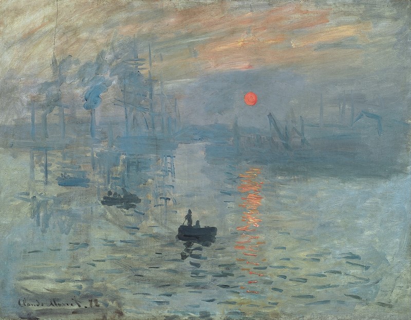 Claude Monet, “Impression. Rising Sun" Клод Моне, «Впечатление. Восходящее солнце»