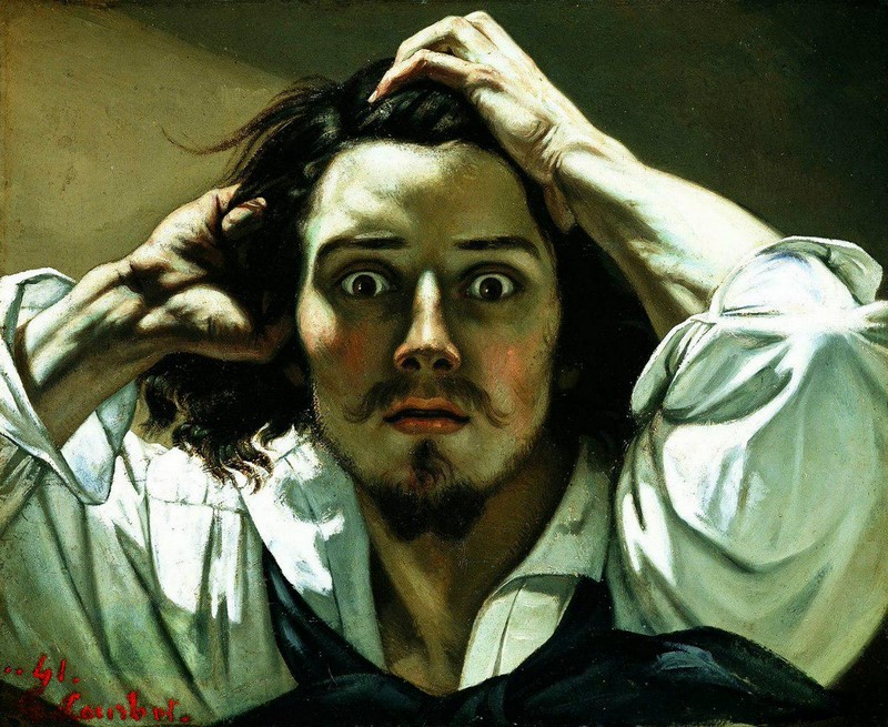 Gustave Courbet, Despair. Self portrait » Гюстав Курбе, «Отчаяние. Автопортрет»