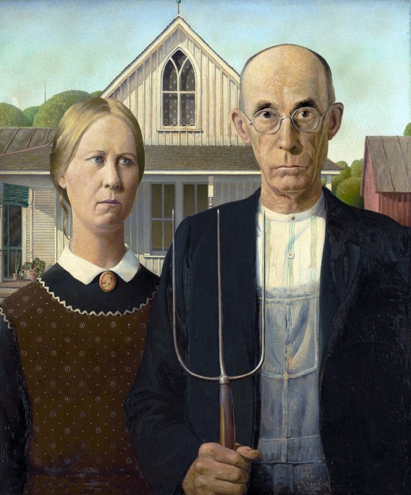 Grant Wood, American Gothic Грант Вуд, «Американская готика»