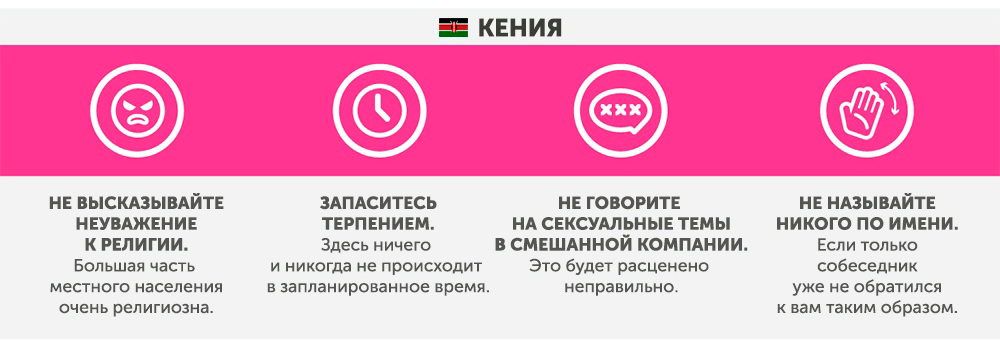 Kenya - What not to do in other countries Кения - Что запрещено делать в других странах