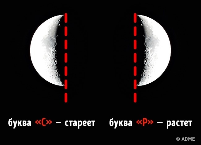 Find out if the moon is growing or is waning - Simple life tricks Узнать, растет луна или убывает - Этим хитростям нас научили еще в школе, и они до сих пор работают
