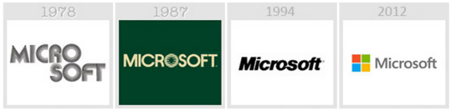 Microsoft - Evolution of the logos of Apple, Google, Nokia, BMW, Audi and other well-known brands Microsoft - Эволюция логотипов Apple, Google, Nokia, BMW, Audi