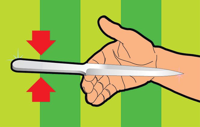 How to throw a knife: simple secrets that cause the blade to stab into the target Как метать нож
