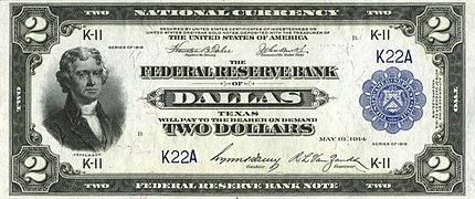 2 dollars in 1918 2 доллара 1918 года