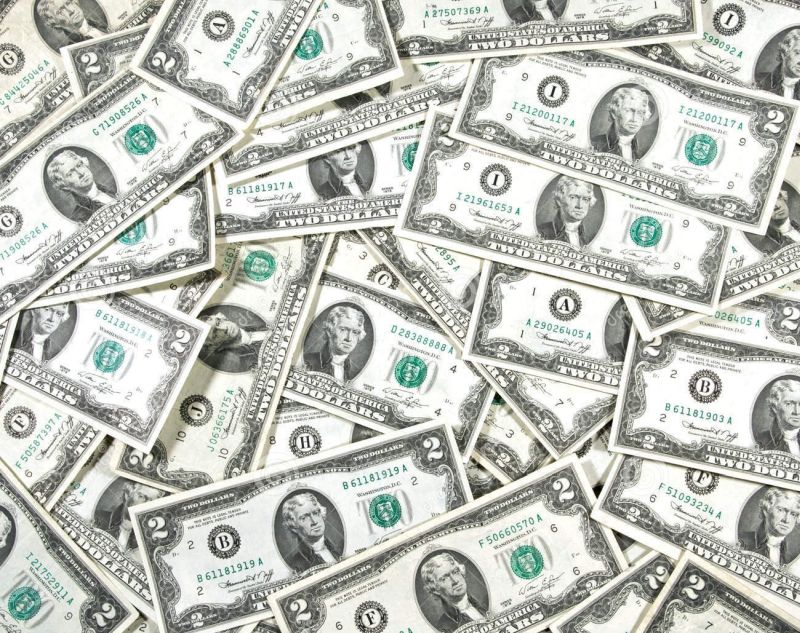 $ 2, 2003 2 доллара 2003 года