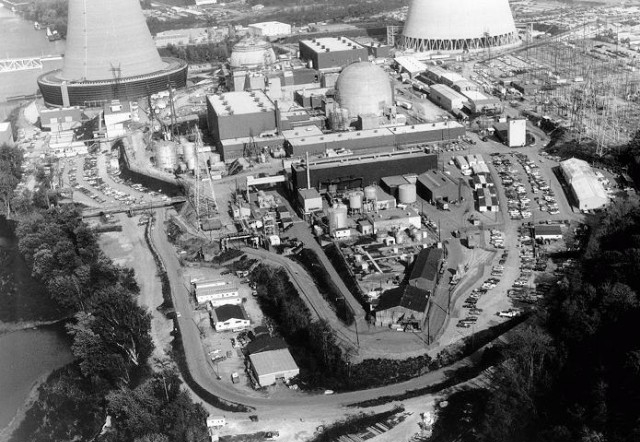 October 5, 1966. USA, Michigan, Newport, Enrico Fermi NPP 5 октября 1966 года. США, штат Мичиган, г.Ньюпорт, АЭС «Энрико Ферми»