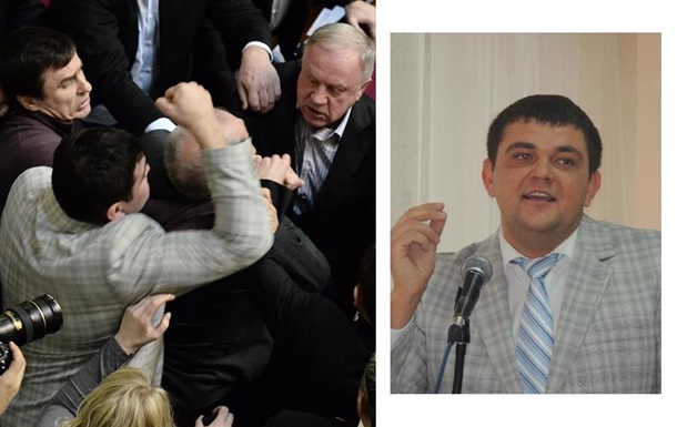Injury Malyshev inflicted on the People's Deputy from the Fatherland Wozniuk - Party of the Regions Травму Малышеву нанес нардеп от Батькивщины Вознюк – Партия Регионов