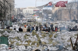 Maidan in the cold. Photo-report from the center of Kiev on January 29-30