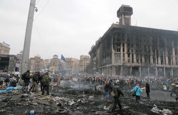 Panoramic photographs of the Independence Square Панорамные снимки Майдана Независимости